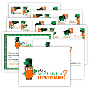 Who Is Most Like A Leprechaun St. Patrick's Day Game (PDF)