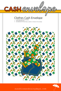 Clothes Cash Envelope (PDF)