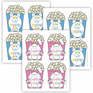 Fillable Easter Popcorn Tags (PDF)