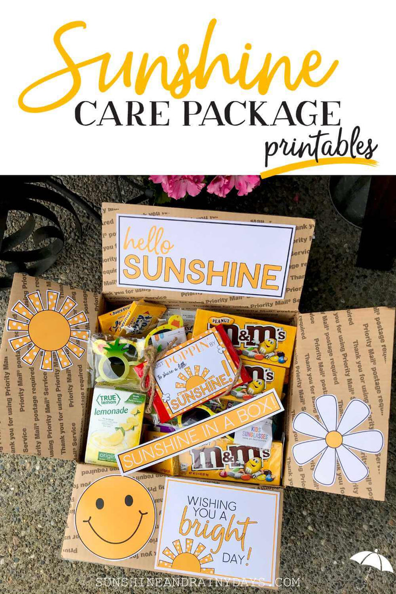 Mother's Day Care Package Box Decor (PDF) – Sunshine And Rainy Days