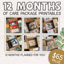 12 Months Of Care Package Printables (PDF)