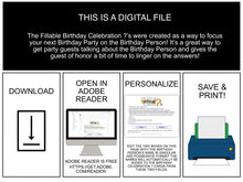 Birthday Celebration Questions (PDF)