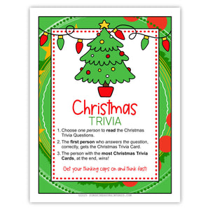 Christmas Trivia Game (PDF)