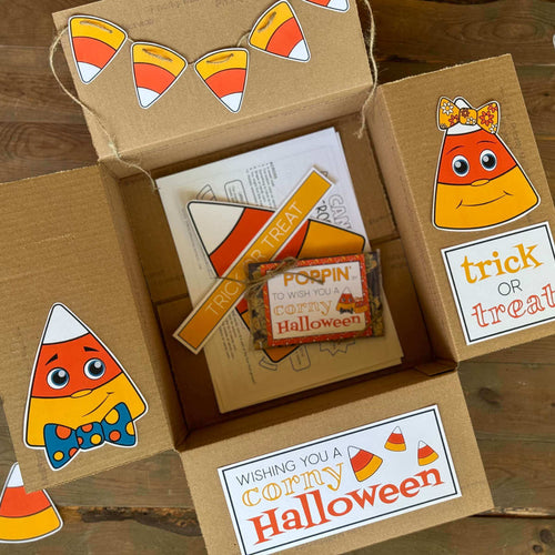 Corny Halloween Care Package Printables (PDF)