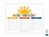 Back-To-School Daily Checklist (PDF)