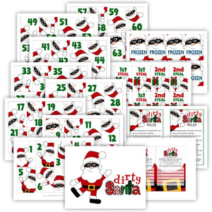 Dirty Santa Invites, Rules, and Game Cards (PDF)