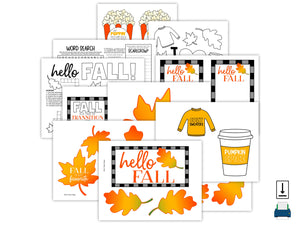 Fall Care Package Box Decor (PDF)