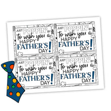 Happy Father's Day Microwave Popcorn Tag (PDF)