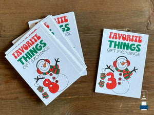 Favorite Things Christmas Gift Exchange Numbers (PDF)