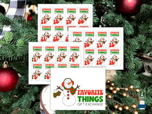 Favorite Things Christmas Gift Exchange Numbers (PDF)