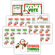 Favorite Things Christmas Gift Exchange Numbers (PDF)