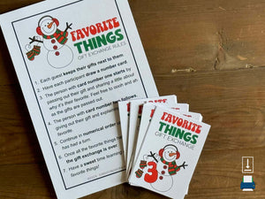 Favorite Things Christmas Gift Exchange Numbers (PDF)