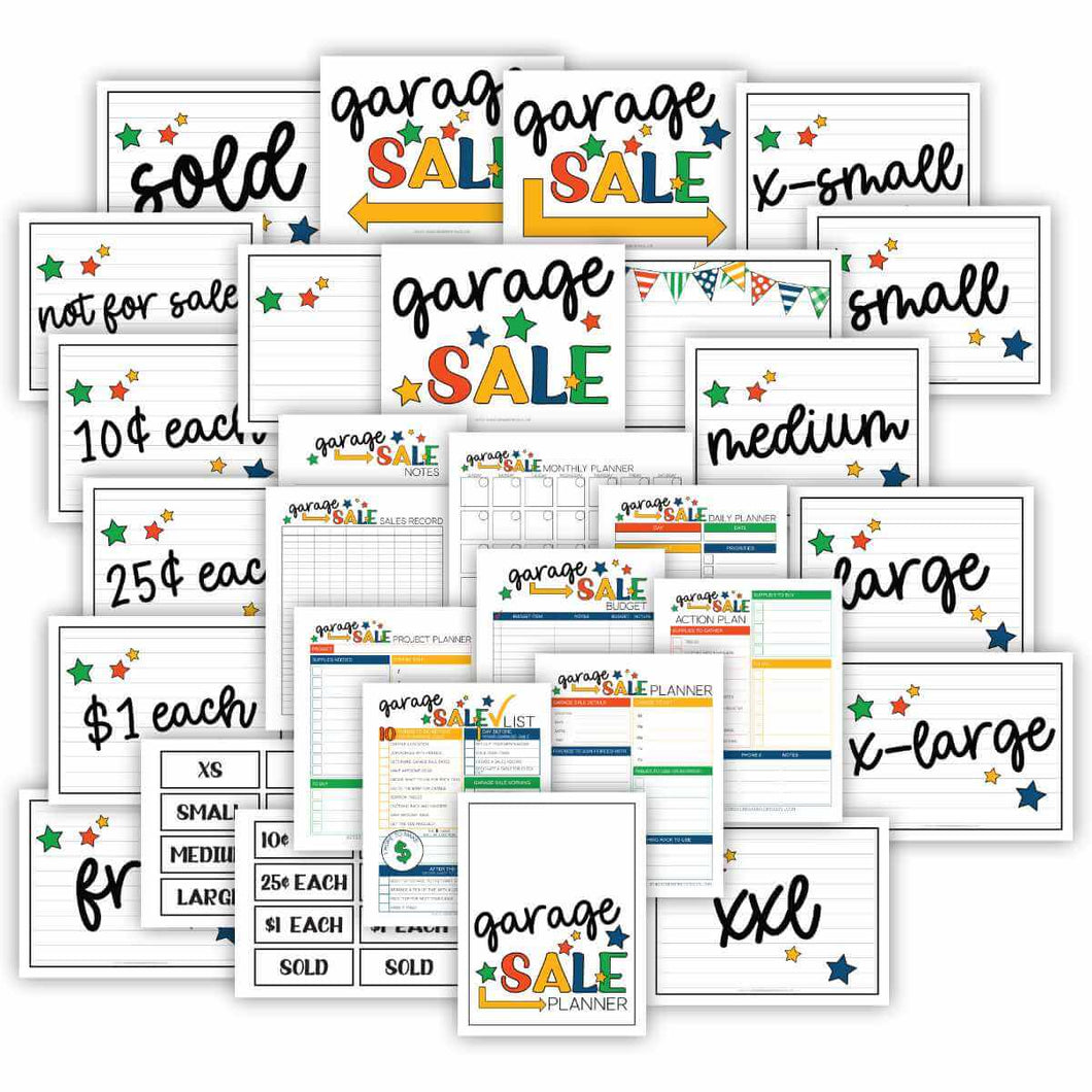 Garage Sale Planner (PDF)