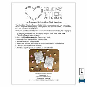 Glow Stick Valentine (PDF)