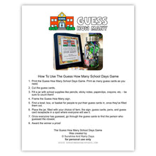 School Guess How Many Game (PDF)