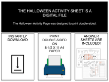 Halloween Activity Sheet (PDF)