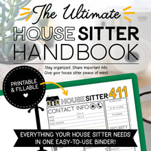 Fillable House Sitter Handbook (PDF)