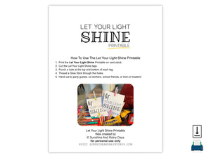 Let Your Light Shine Tag (PDF)