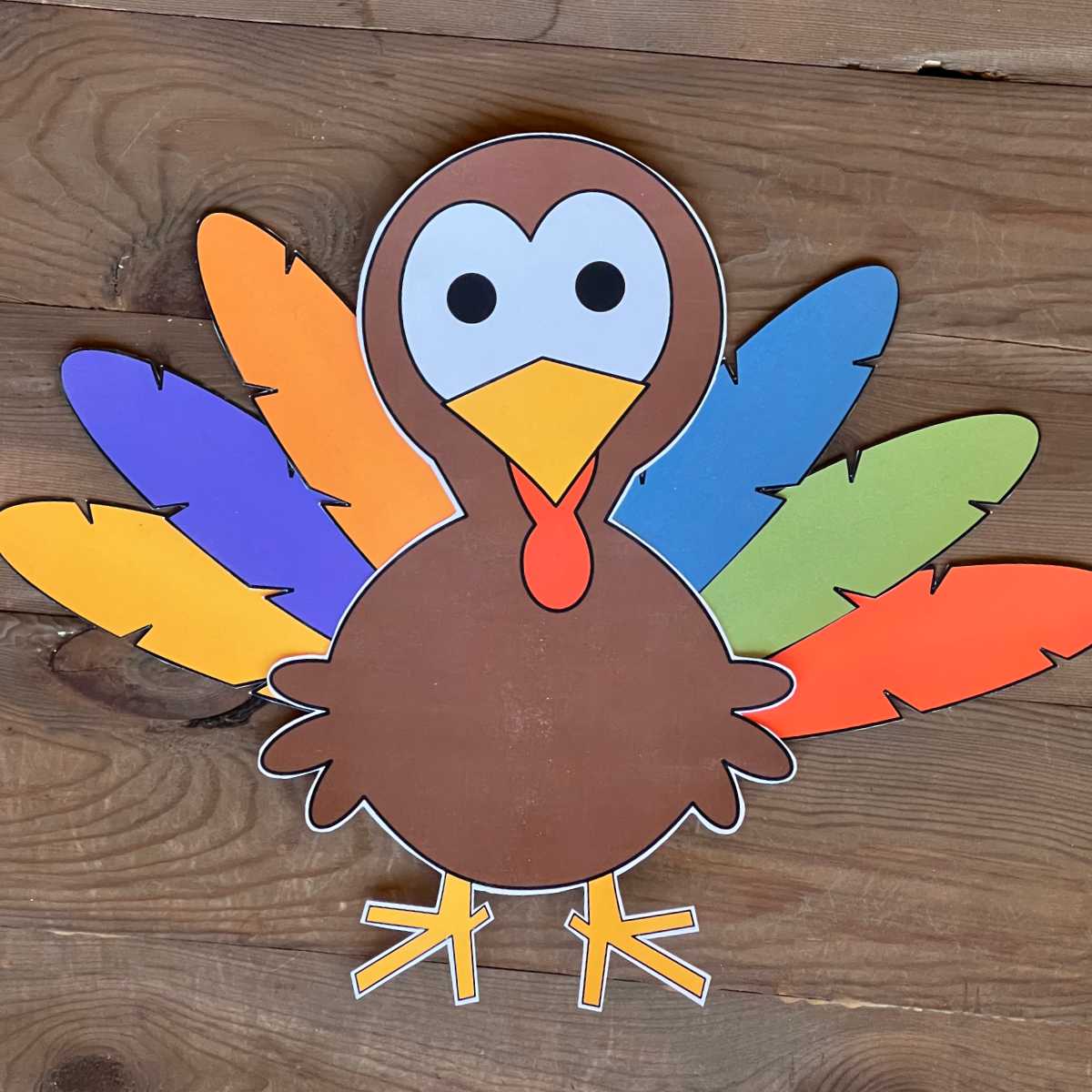 Paper Turkey Craft (PDF) – Sunshine And Rainy Days