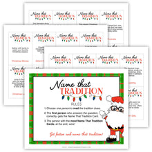 Name That Tradition Christmas Game (PDF)