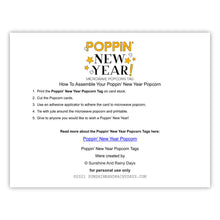 New Year Popcorn Tag