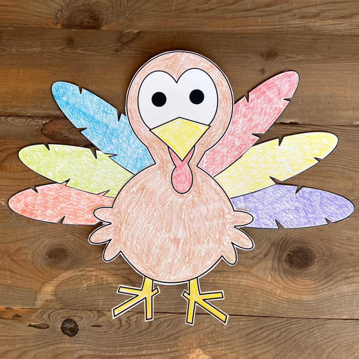 Turkey Coloring Activity (PDF) – Sunshine And Rainy Days