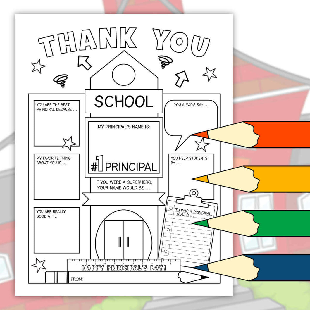 School Principal Appreciation Gift Printable