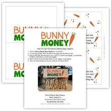 Easter Bunny Money Tags