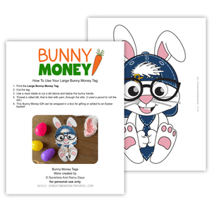 Easter Bunny Money Tags