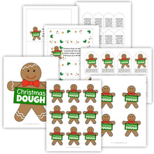 Printable Christmas Dough Gingerbread Man Tags and Bag Toppers (PDF)