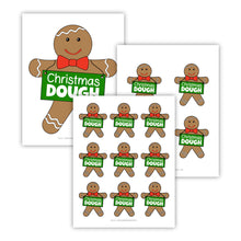 Printable Christmas Dough Gingerbread Man Tags and Bag Toppers (PDF)
