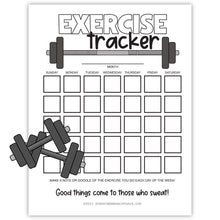 Printable Exercise Tracker - PDF