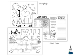 Fall Care Package Box Decor (PDF)