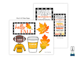 Fall Care Package Box Decor (PDF)