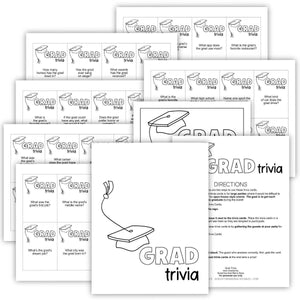 Grad Trivia Graduation Party Game