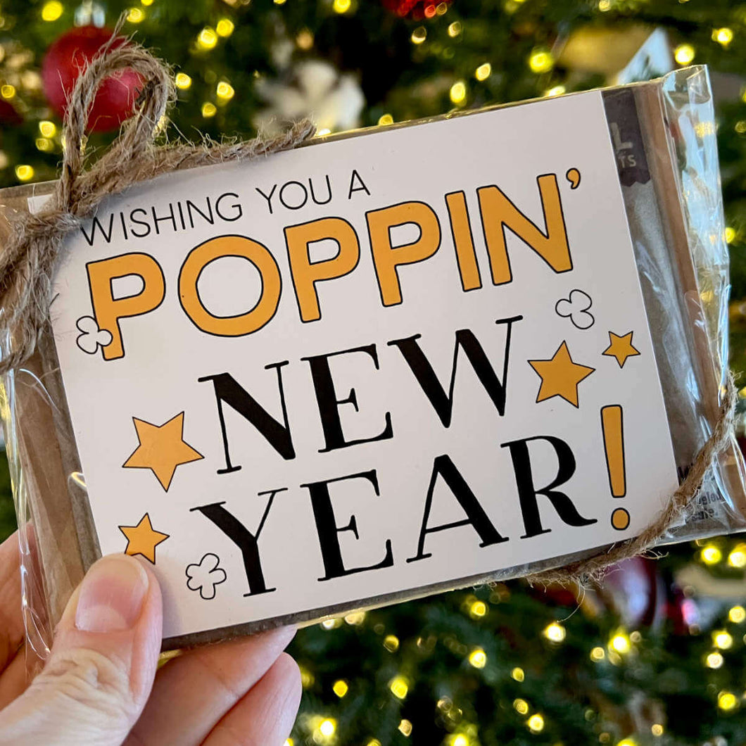 New Year Popcorn Tag