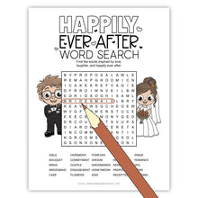 Happily Ever After Wedding Word Search (PDF)