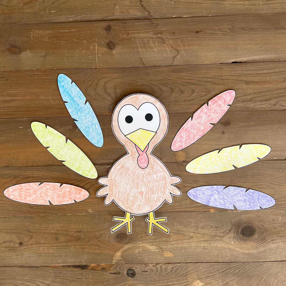 Turley Activity Turkey Coloring Activity (PDF) – Sunshine And Rainy Days