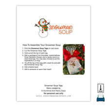 Snowman Soup Tags (PDF)