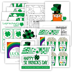 St. Patrick's Day Care Package Printable (PDF)