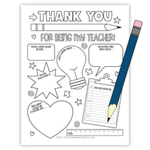All About My Teacher Coloring Page Printable