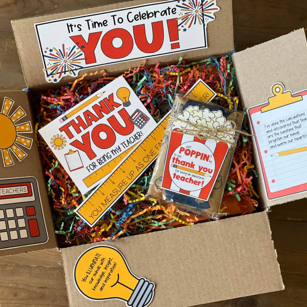 Teacher Appreciation Care Package Printables