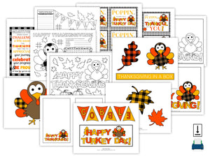 Thanksgiving Care Package Printables (PDF)