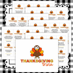 Thanksgiving Trivia Game (PDF)