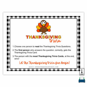 Thanksgiving Trivia Game (PDF)