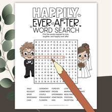 Happily Ever After Wedding Word Search (PDF)