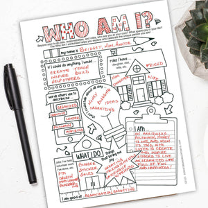 Who Am I Worksheet (PDF)
