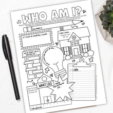 Who Am I Worksheet (PDF)