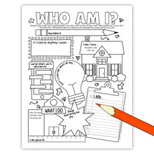 Who Am I Worksheet (PDF)