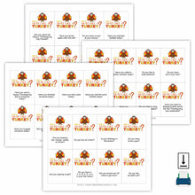 Who Is Most Like A Turkey Thanksgiving Game (PDF)